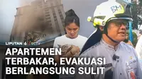Terkait kebakaran yang melanda Apartemen Pavilion di Jalan Mas Mansyur, Tanah Abang, Jakarta Pusat. Asap pekat kebakaran membuat evakuasi penghuni apartemen berlangsung sulit.