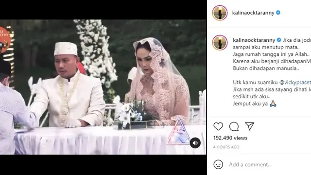 Kalina Ocktaranny - Vicky Prasetyo (Foto: Instagram/@kalinaocktaranny)