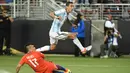  Angel Di Maria saat mencetak gol ke gawang Chili pada Copa America Centenario 2016 di Stadion evi's, Santa Clara, Amerika Serikat, (7/6/2016) WIB. (AFP/Mark Ralston)