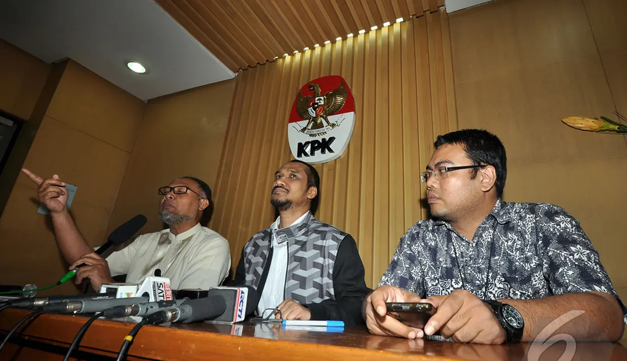 KPK menduga ada transaksi mencurigakan atau tidak wajar yang dilakukan Budi Gunawan, Jakarta, Selasa (13/1/2015). (Liputan6.com/Miftahul Hayat)