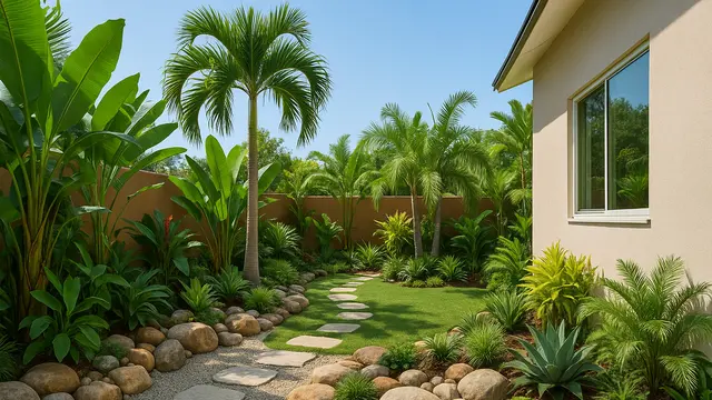 Desain Taman Belakang dengan Batu Alam/via ChatGPT