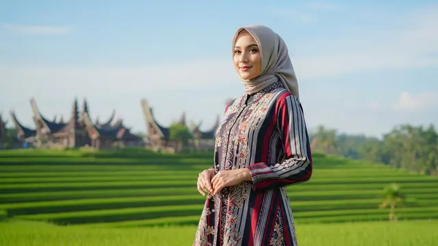 Model Gamis Bahan Crinkle Lembut