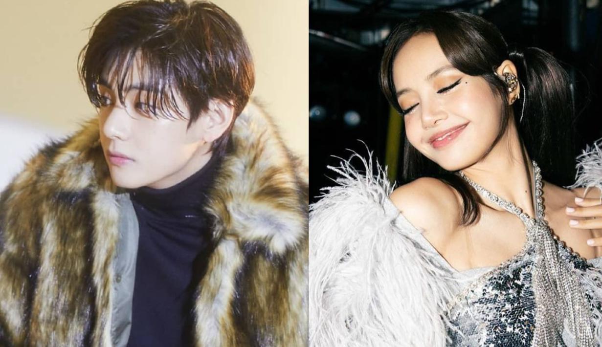 <p>V&nbsp;BTS dan Lisa Blackpink (foto: Instagram/ taehyung.bighitentertainment/lalalalisa_m)</p>