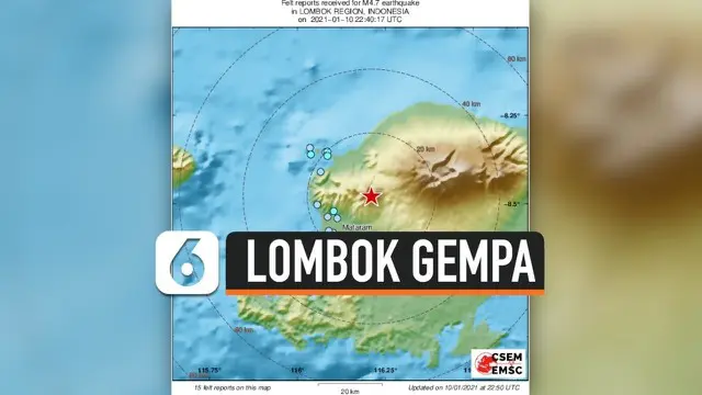 Gempa kembali menghantam Lombok dengan kekuatan magnitudo 5,7 pada Senin (11/01) pagi. BMKG menyatakan pusat gempa berada di laut 113 km Timur Laut Ruteng-Manggarai.