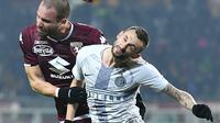 Inter Milan secara mengejutkan takluk 0-1 dari dari Torino pada pekan ke-21 Serie A, Stadio Olimpico, Turin, Senin (28/1/2019) dini hari WIB.  (Alessandro DI Marco/ANSA via AP)