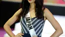 Kontestan asal Jepang, Sari Nakazawa berpose saat mengikuti sesi bikini dalam Miss Universe 2016 di Cebu, Filipina (17/1). (AFP Photo/Noel Celis)