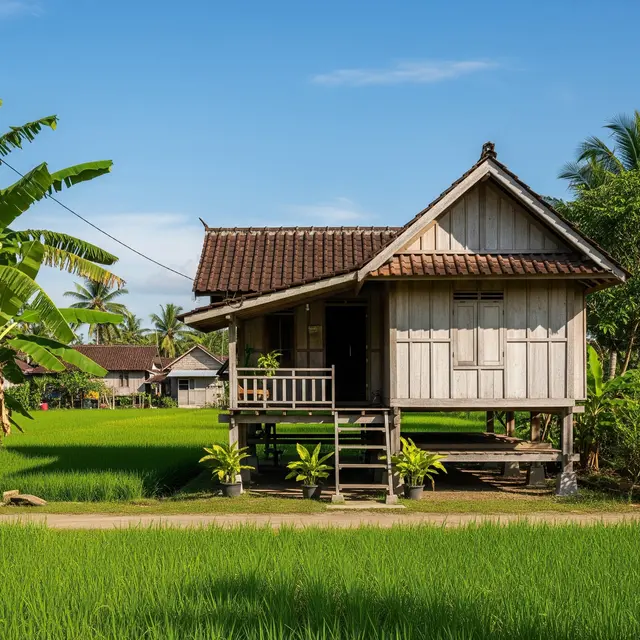 Inspirasi Rumah Murah di Desa Pinggir Ladang