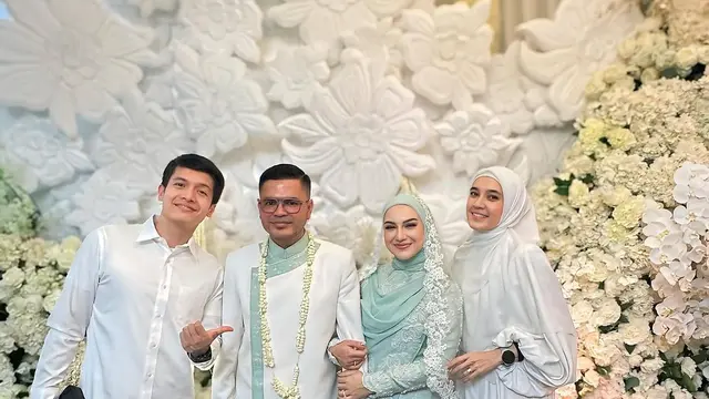 Resmi Menikah Lagi! Irish Bella Tampil Cantik dalam Balutan Kebaya Kurung Hijau Mint di Hari Pernikahan