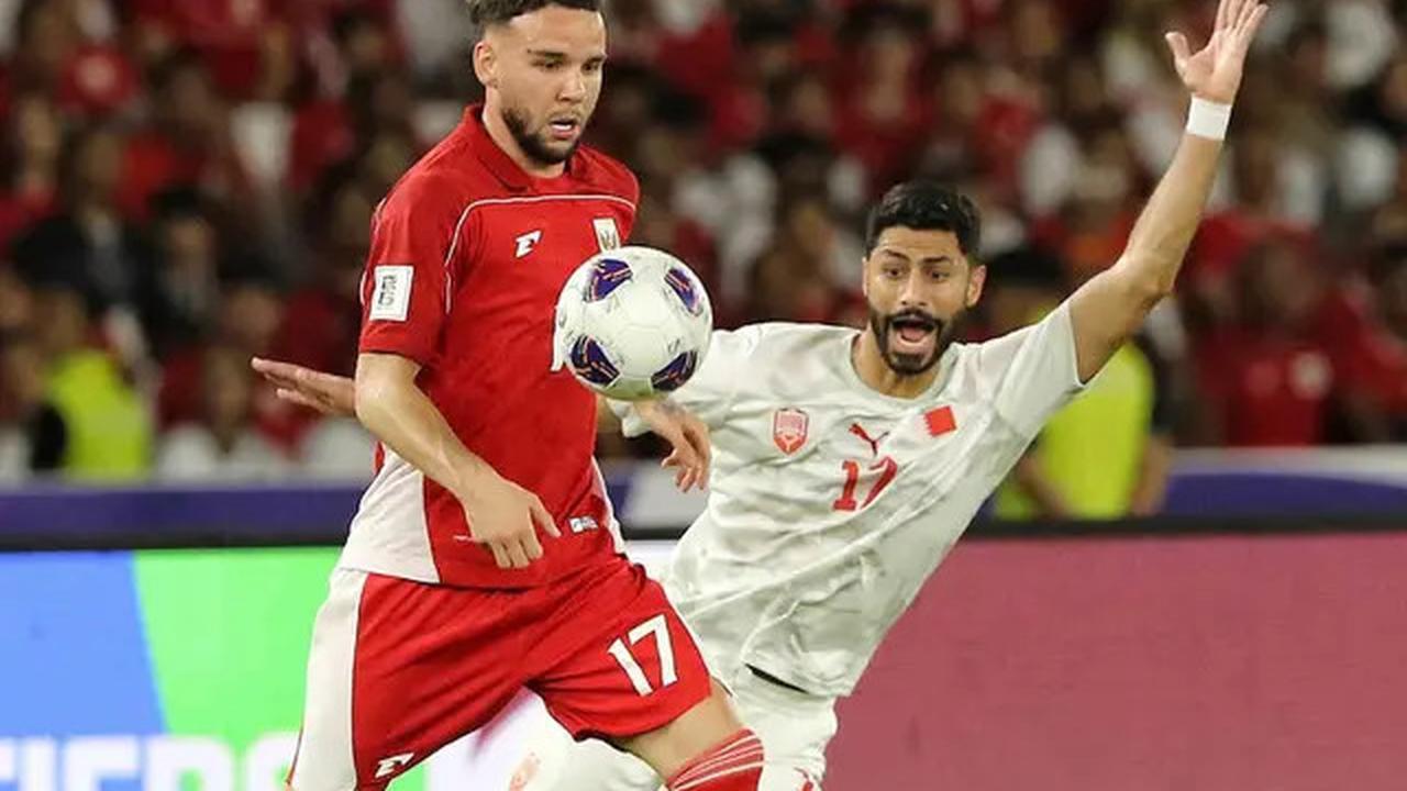 Babak Pertama Usai, Timnas Indonesia Unggul 1-0 atas Bahrain