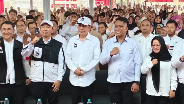 Presiden ke-7 RI Joko Widodo (Jokowi) menghadiri Rapat Koordinasi Daerah (Rakorda) PSI Kabupaten Mesuji, Lampung.