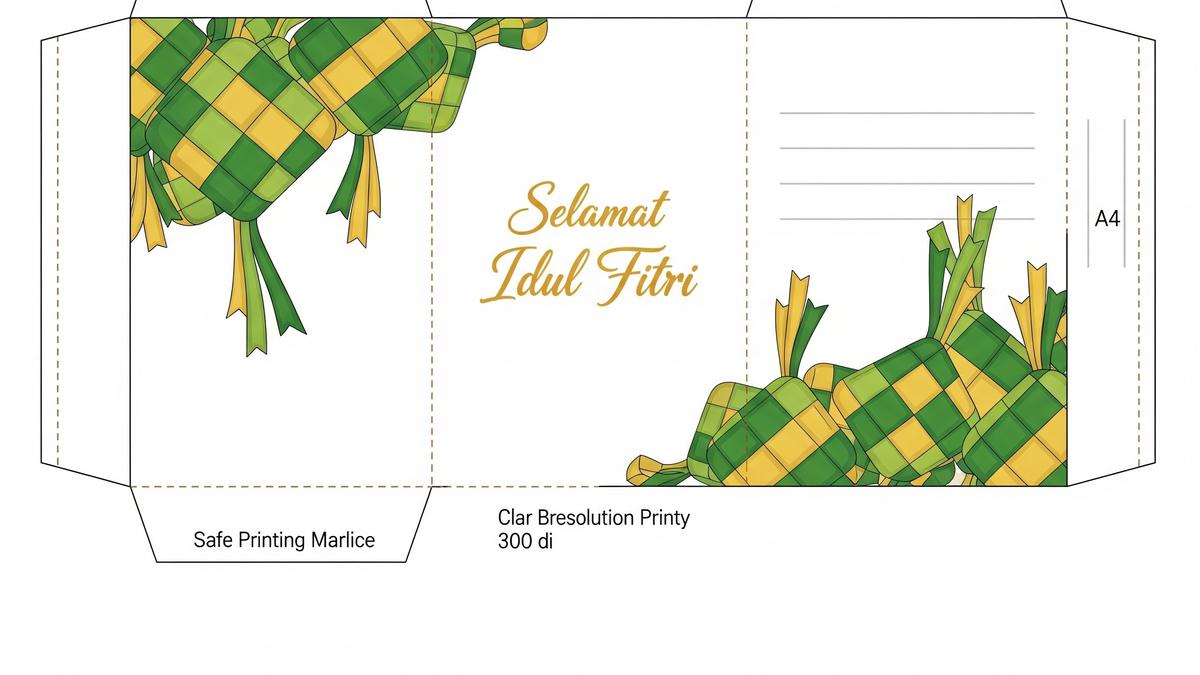 30 Desain Amplop Lebaran Tinggal Print, Bikin THR Makin Berkesan
