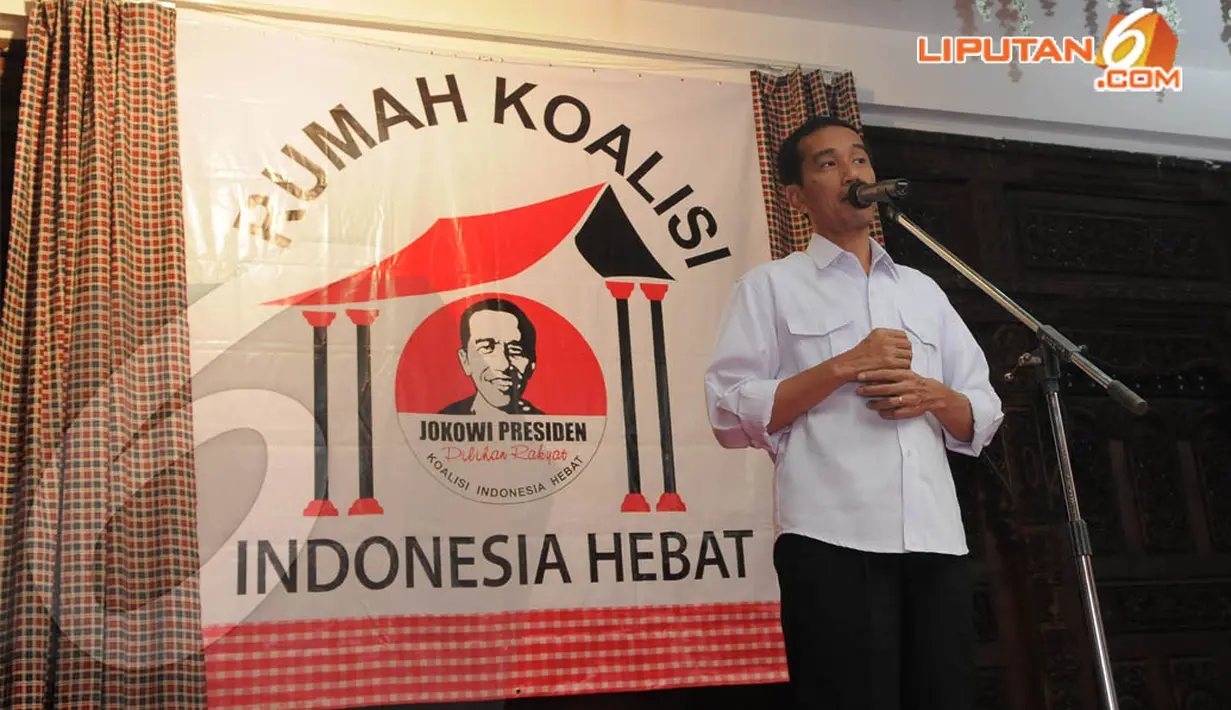 Capres PDIP Joko Widodo (Liputan6.com/Herman Zakharia).