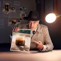 George Clooney sebagai detektif (Foto: Nespresso)