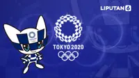 Banner Maskot Olimpiade Tokyo 2020 (Liputan6.com/Abdillah)