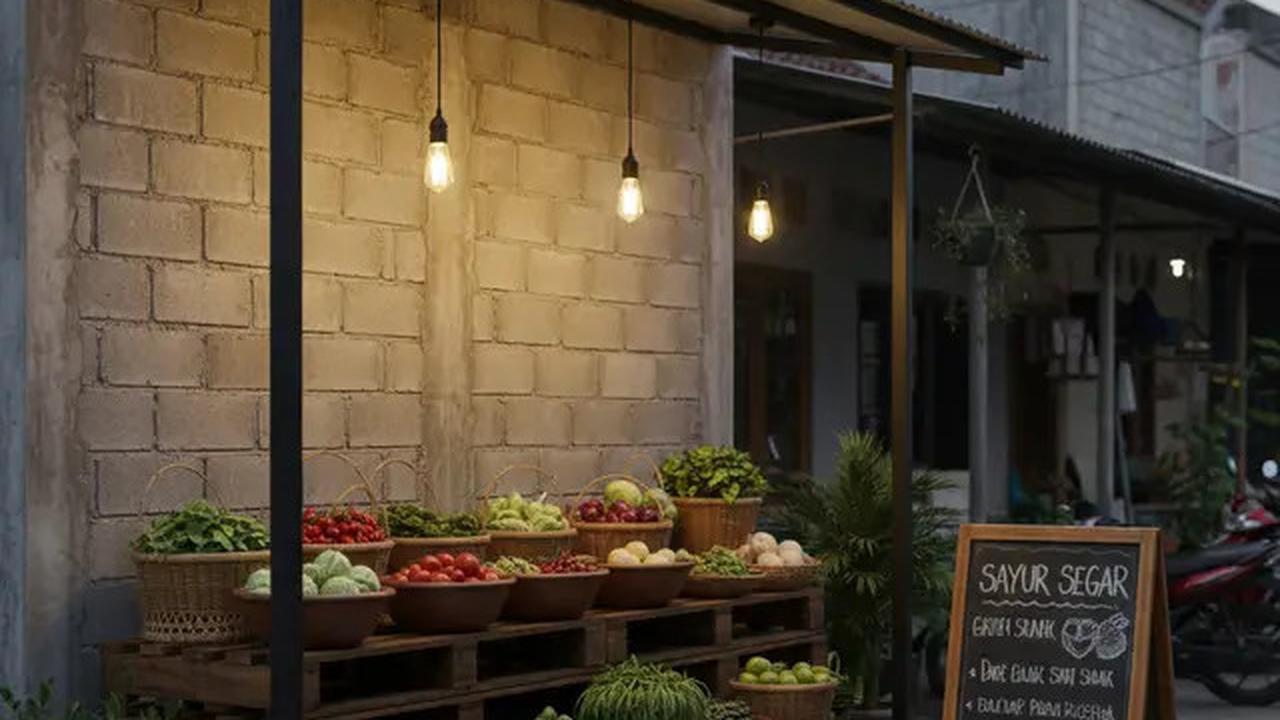 9 Desain Warung Sayur Modern Minimalis, Penataan Rapi dan Menarik