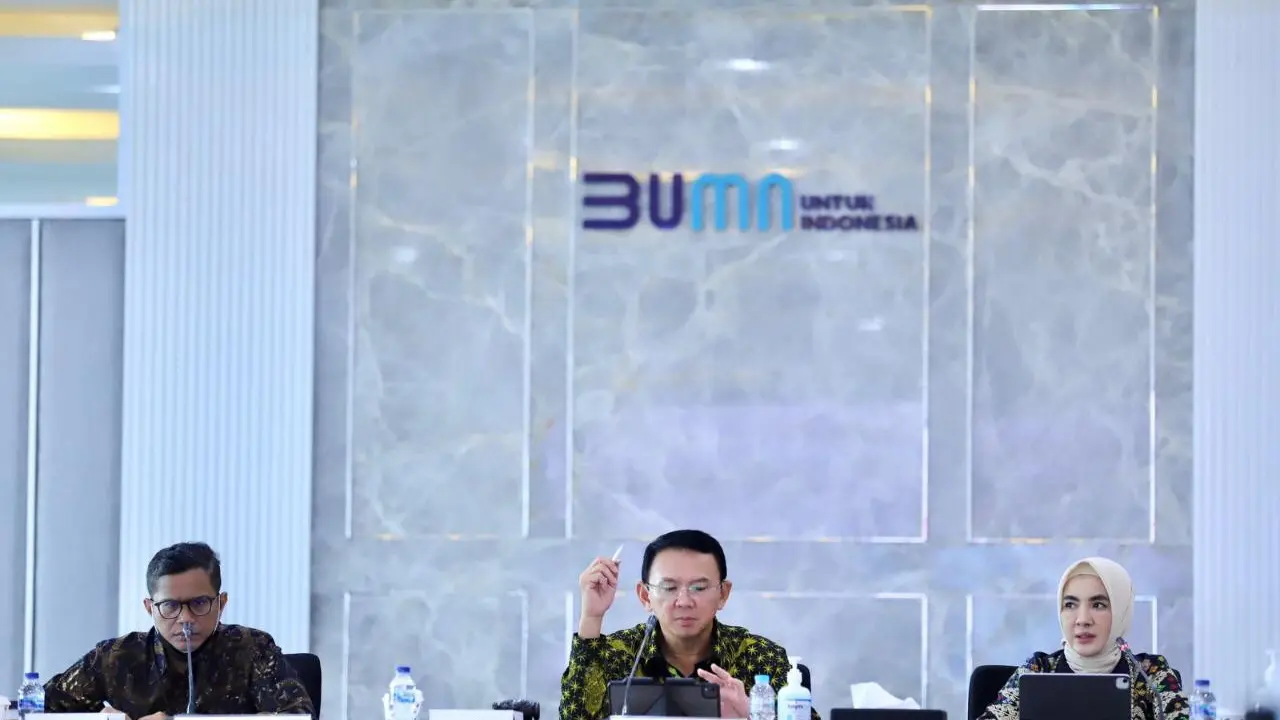 Rapat Umum Pemegang Saham (RUPS) Tahunan Tahun Buku 2021 PT Pertamina (Persero) dengan Kementerian BUMN, Jakarta, Rabu, (8/6/22).