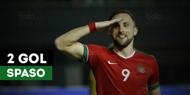 VIDEO: Dua Gol Spasojevic saat Timnas Indonesia Kalahkan Guyana 2-1