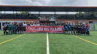 Sebanyak 16 Sekolah Menengah Atas (SMA) ambil bagian pada kompetisi sepak Tehbotol Sosro Liga AYO Pelajar Bogor 2022, di Tehbotol Ayo Arena Sentul, Senin (24/10/2022). (Panitia Tehbotol Sosro Liga AYO Pelajar Bogor 2022)