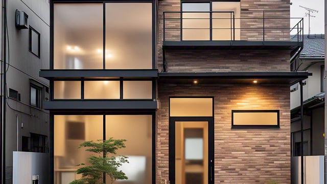 Model Rumah 2 Lantai Minimalis dengan Gaya Industrial/Nurul Diva Kautsar via Meta AI