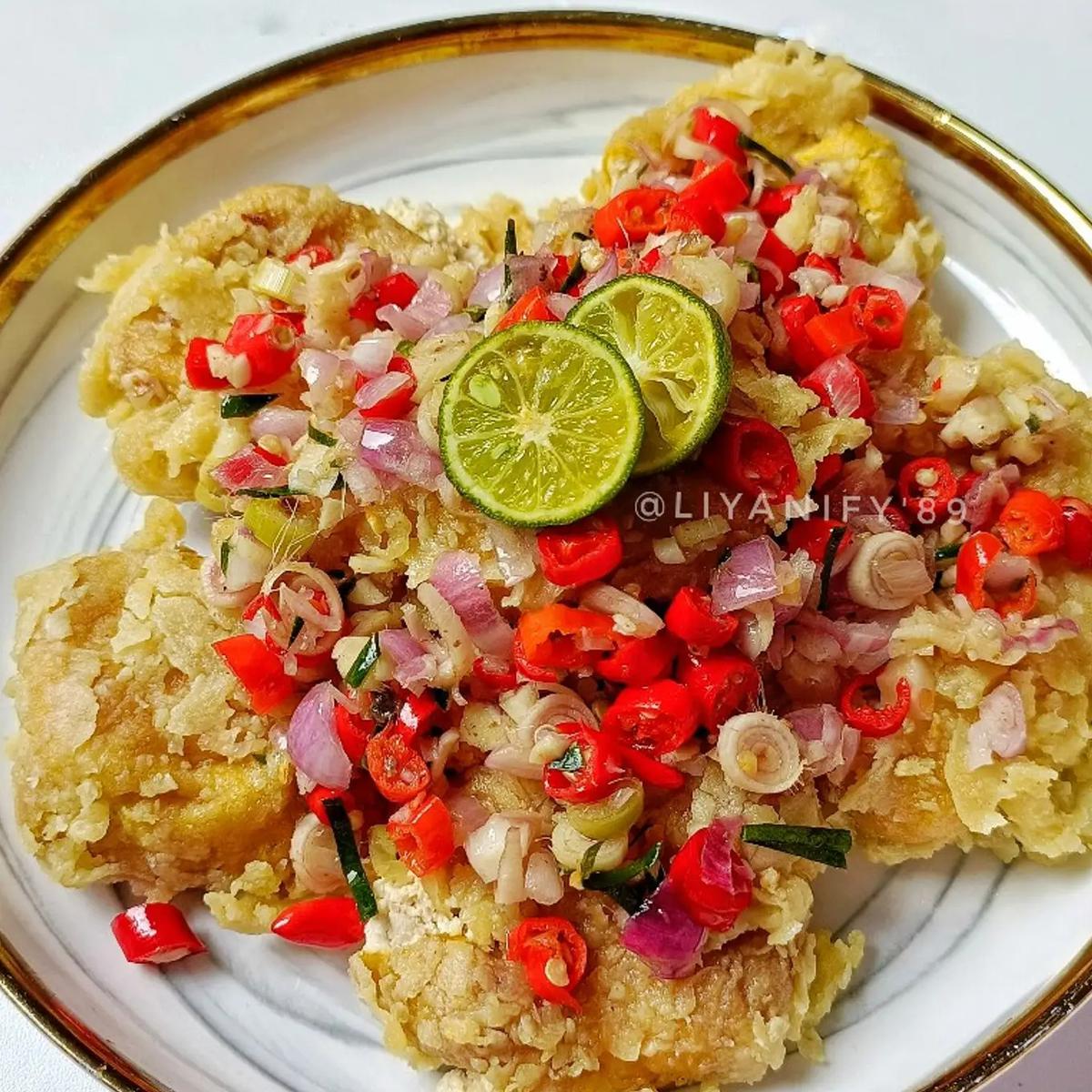 Menu Tahu Geprek Sambal Matah