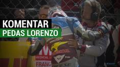 Berita video komentar pedas pebalap Ducati, Jorge Lorenzo, soal kecelakaan parah yang dialami oleh pebalap Marc VDS Honda, Jack Miller, pada free practice ke-4 balapan MotoGP Prancis 2017. Menurut Lorenzo, Miller seperti mendapat peringatan dari Tuha...