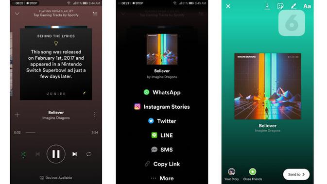 Tidak Bisa Share Spotify Ke Instagram