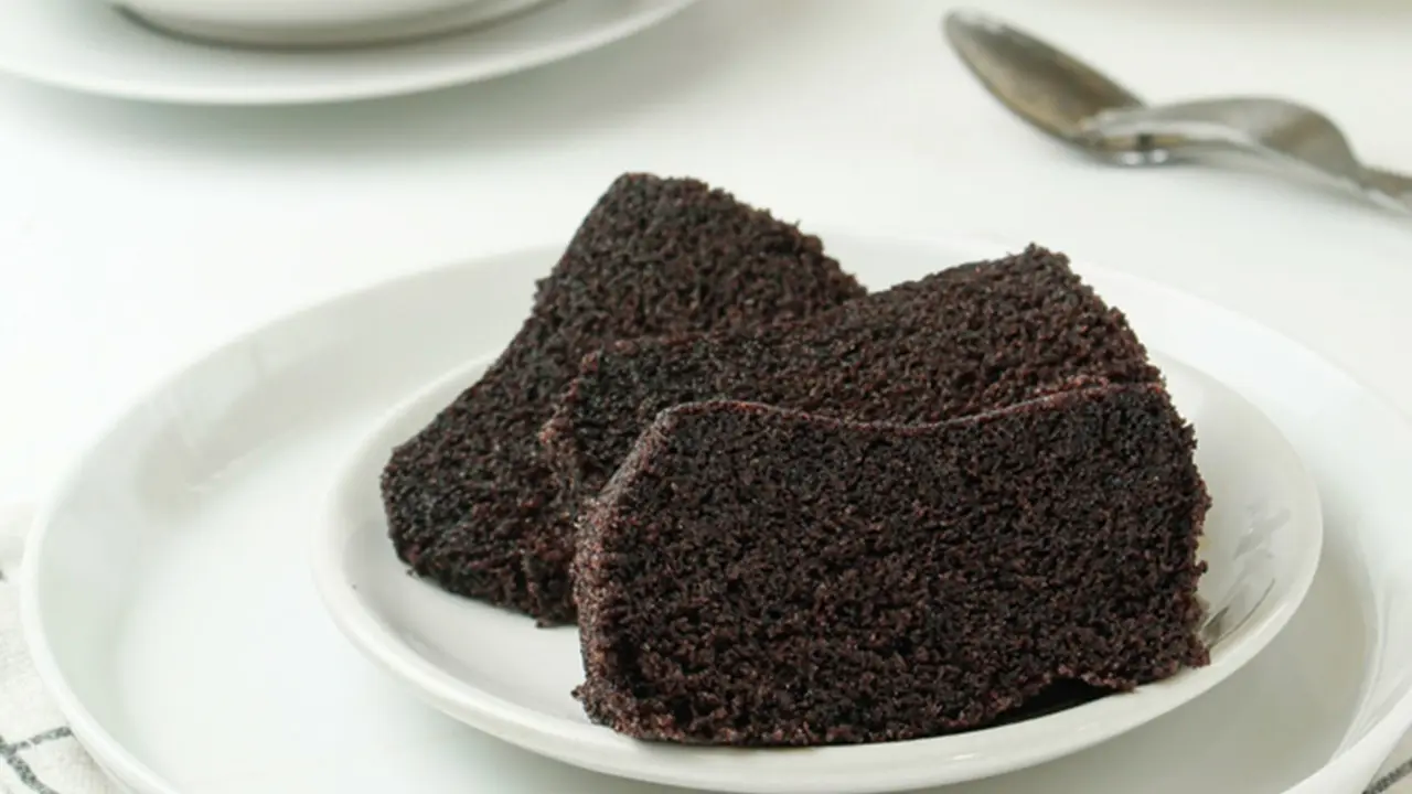bolu kukus ketan hitam lembut
