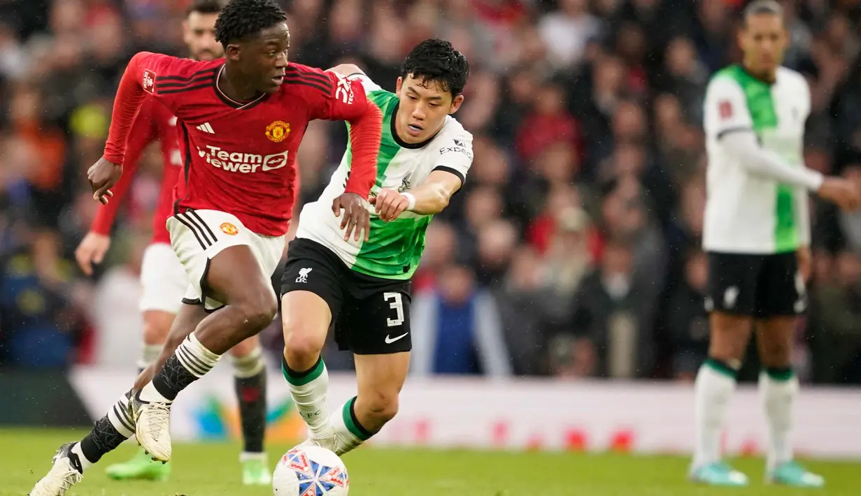 Bermain di Old Trafford, Manchester United unggul lebih dulu lewat gol Scott McTominay pada menit ke-10. (AP Photo/Dave Thompson)