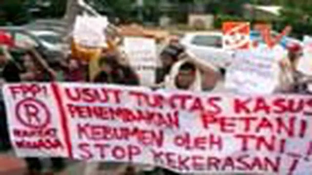 Aksi Mengecam Bentrokan di Kebumen
