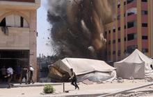 Judul: Detik-Detik Roket Israel Hantam Gedung di Gaza