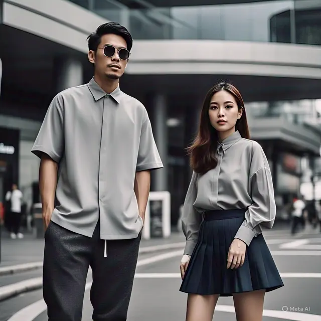 Couple Outfits dengan Pasangan, Tampil Serasi Meski Minimalis