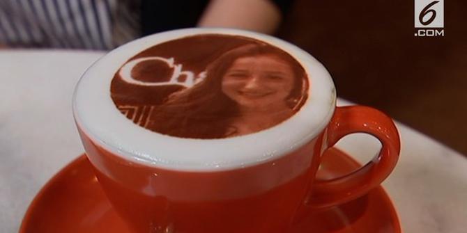VIDEO: Unik, Kafe Ini Sajikan Potret Swafoto dalam Kopi