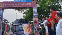 PT Indofood CBP Sukses Makmur Tbk memberangkatkan belasan ribu pengusaha Warung Makan Indomie (Warmindo) beserta keluarga menuju ke kampung halaman. (Ist).