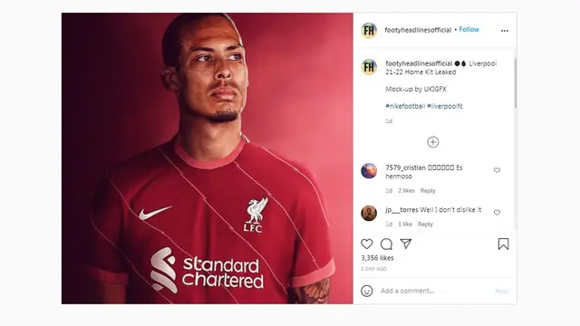 Jersey Liverpool