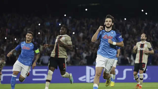Tekuk Ajax, Napoli Lolos ke 16 Besar Liga Champions