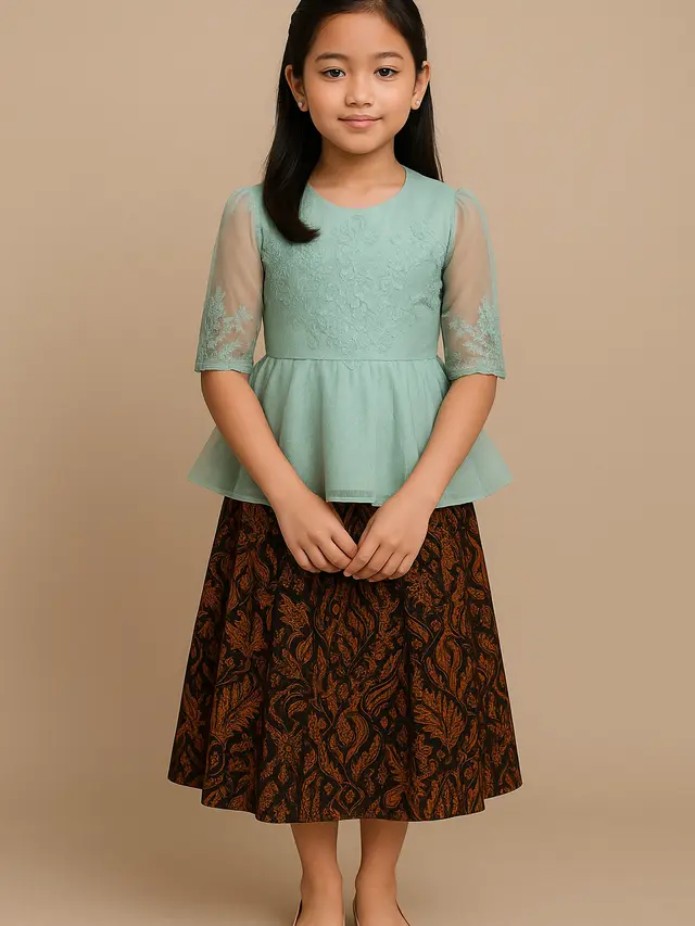 Model Dress Kebaya Anak Perempuan Terbaru untuk Umur 10 Tahun (Foto: ChatGPT)