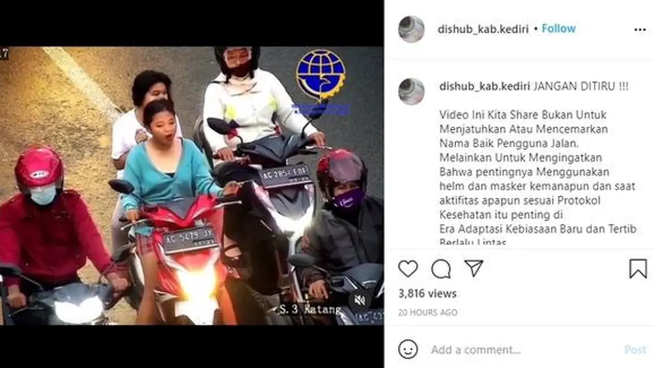Pelanggar lalin dan prokes