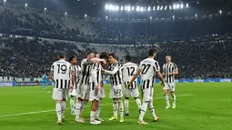 Juventus telah mencatatkan 152 kemenangan di Liga Champions dan 12 di antaranya terjadi di babak 16 besar. Dalam dua dekade terakhir, Si Nyonya Tua tidak begitu beruntung usai tiga kali kalah di partai final. Musim ini, Juve akan menghadapi Villareal pada 23 Februari 2022. (AFP/Isabella Bonotto)