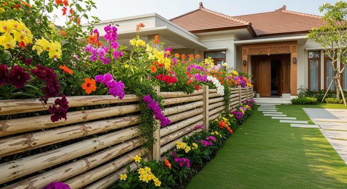 8 Inspirasi Desain Pagar Taman Bunga yang Bikin Halaman Rumah Makin Estetik