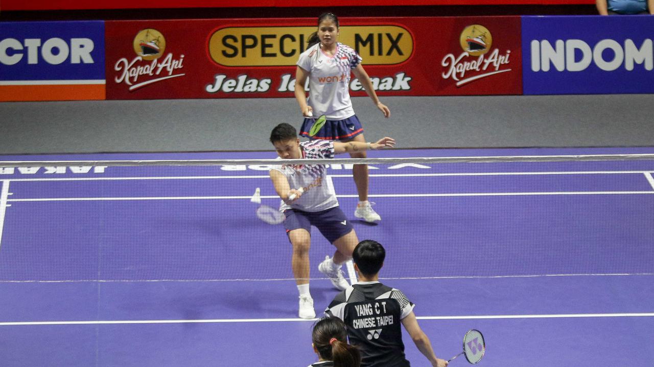 FOTO: Aksi Apriyani/Febi Libas Wakil Taiwan di Indonesia Open 2025