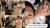 Wanita viral di TikTok usai dilamar sang kekasih saat acara nikahan sahabatnya. (Sumber: TikTok @jessicandk)