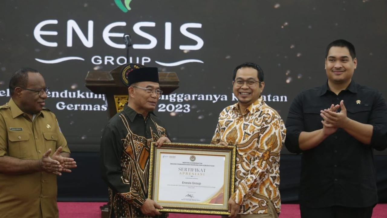 Menko Muhadjir Beri Germas Award 2023, Enesis Salah Satu Penerima