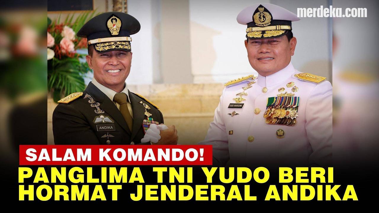 VIDEO: Detik-Detik Pelantikan Panglima TNI Yudo, Hormat dan Salam Komando ke Andika