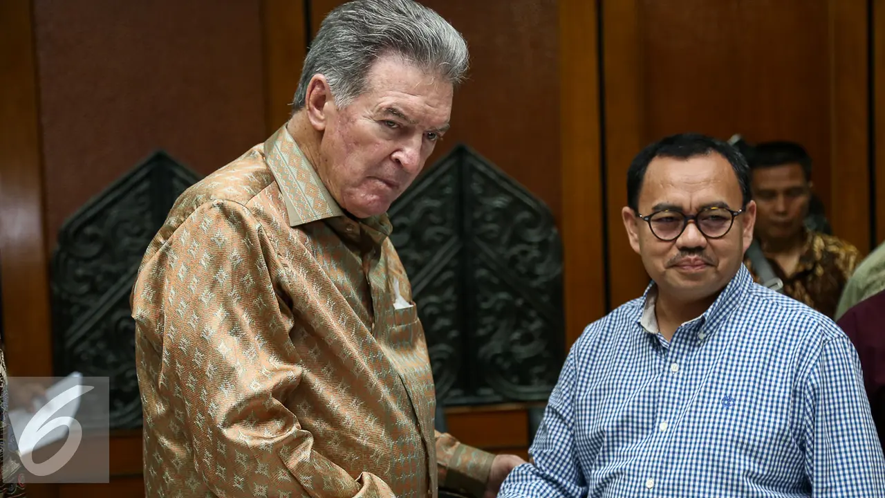 20150125- Menteri ESDM Sudirman Said dan CEO Freeport-McMorran James Robert Moffett-Jakarta-Sudirman Said