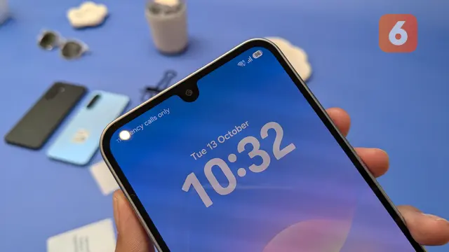 Tampilan layar depan Samsung Galaxy A18. Liputan6.com/Aisyah Mustika Zamani