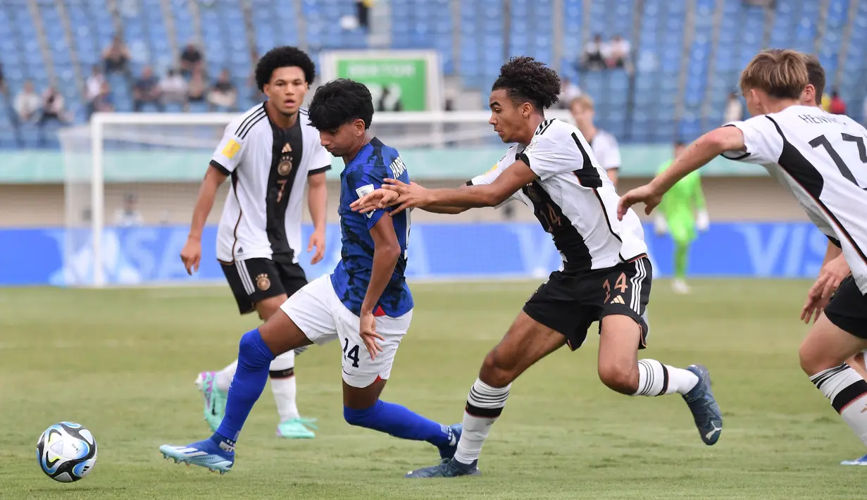 Hasil ini mengantar timnas Jerman U-17 ke babak perempat final Piala Dunia U-17 2023. (Doc LOC WCU17/SBN)