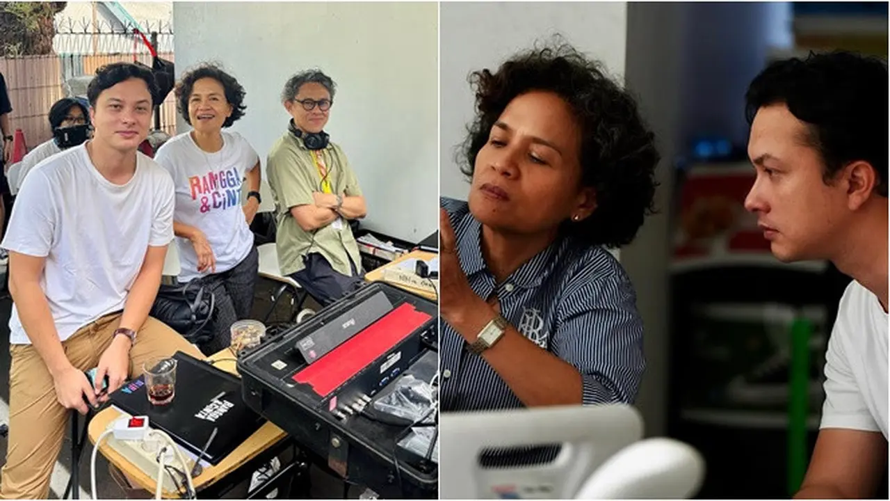 6 Potret Nicholas Saputra di Lokasi Syuting 'Rangga & Cinta', Jadi Co-Producer