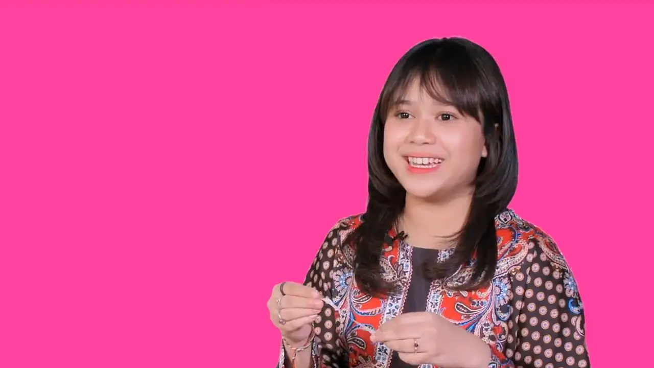 Intip Keseruan Brisia Jodie Bermain Finish The Lyrics di Bilboard Indonesia. sumberfoto: Bilboard Indonesia
