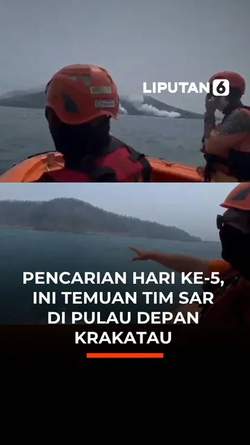 Pencarian Hari Ke-5, Ini Temuan Tim SAR di Pulau Depan Krakatau