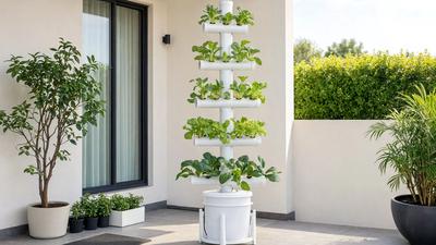 Cara Membuat Menara Hidroponik Bertingkat untuk Lahan Sempit, Solusi Hemat untuk Urbanfarming